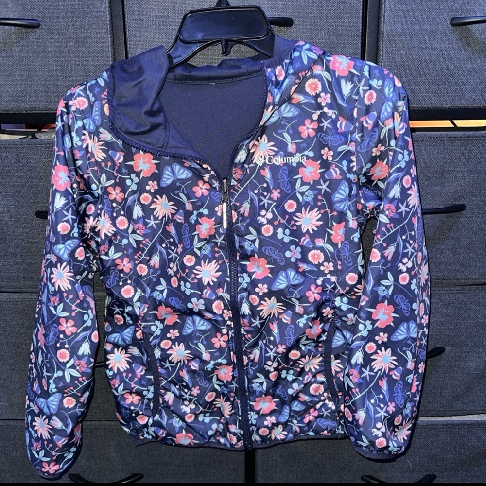 Columbia Girls Rain Jacket Double Sided